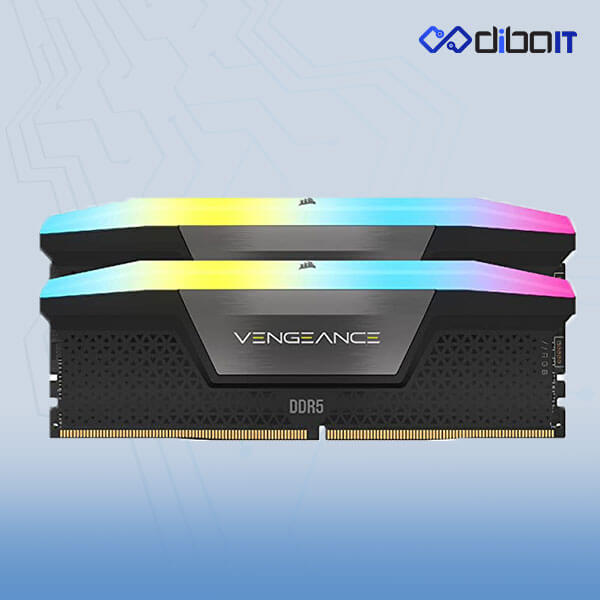 رم دسکتاپ DDR5 کورسیر مدل Vengeance RGB  ظرفیت 32 گیگابایت دو کاناله 6000مگاهرتز CL36